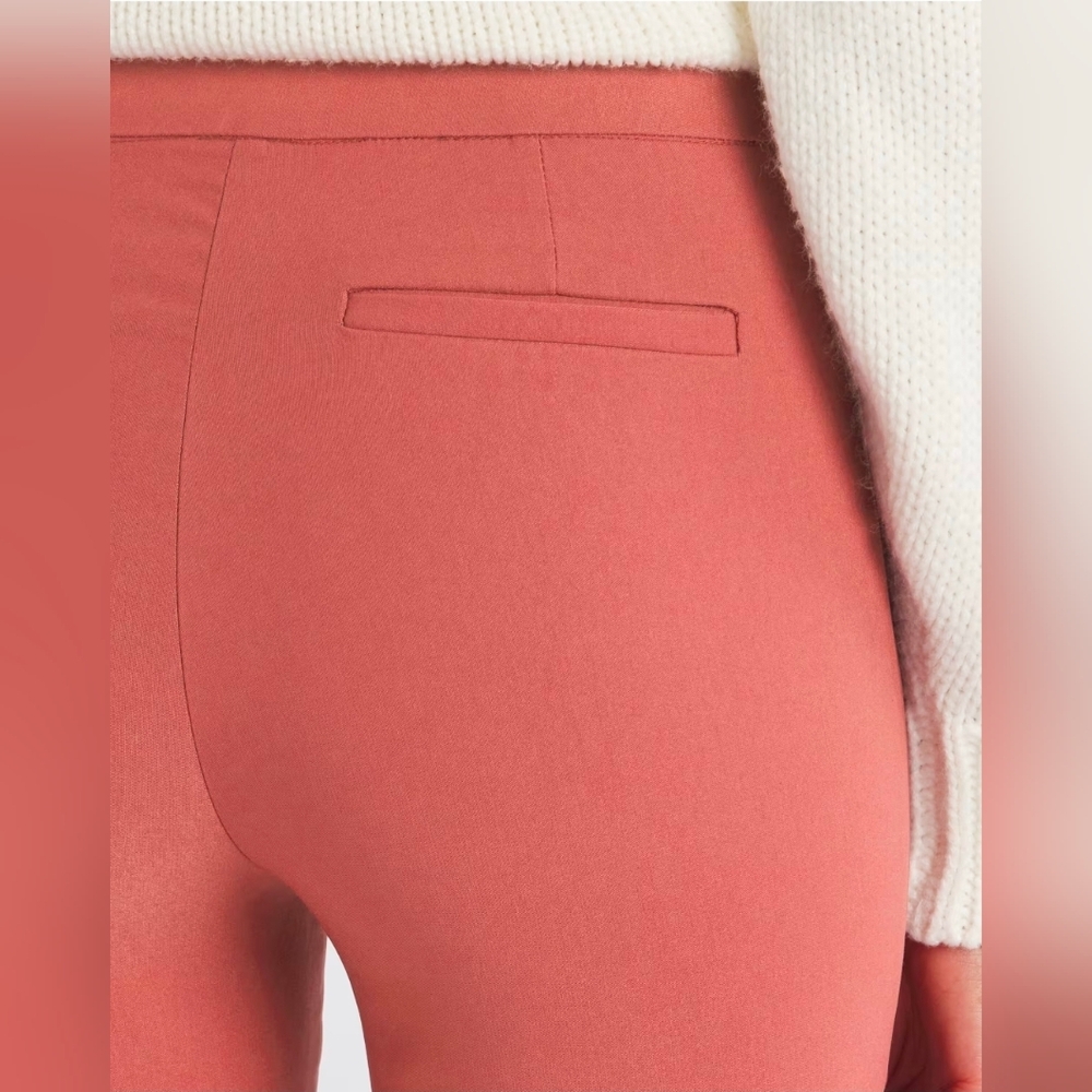 Violets & Roses Mid Rise Slim Ankle Pants Size 6 EUC Coral Pink - Picture 4 of 5